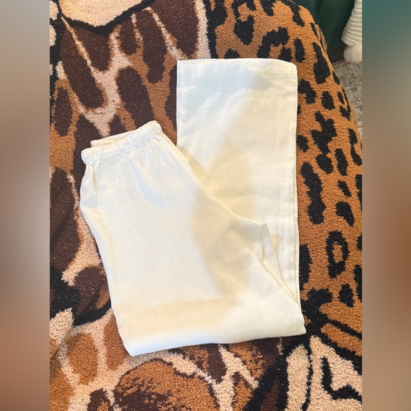 Reformation Olina Linen Pant In White, brand new, never worn, no flaws. - Picture 15 of 16